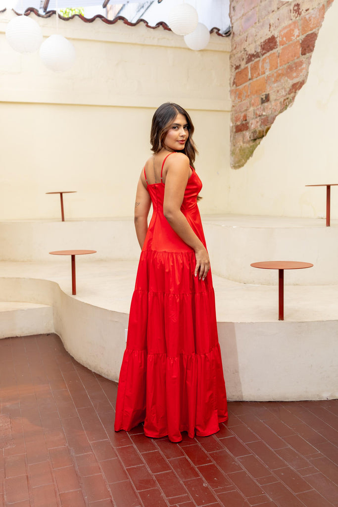 VESTIDO VENECIA ROJO