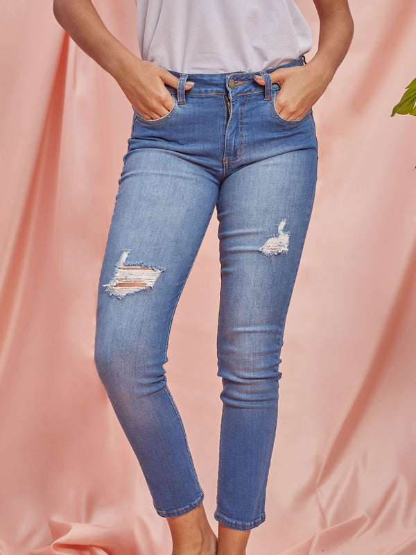 JEAN SKINNY DESGASTES